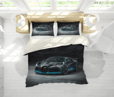 3D Bugatti Car Sport Quilt Cover Set Bedding Sets Pillowcases — 第 1/4 张图片