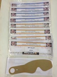 100 x RIP N ROLL TEAR OFFS FOR OAKLEY AIRBRAKE GOGGLES FREE UK POSTAGE - Picture 1 of 1