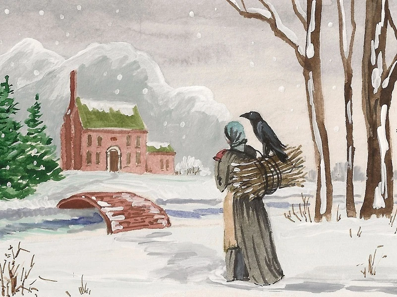 IMPRESIÓN EN MINIATURA CASA DE MUÑECAS 1,5x2 de pintura ryta escala 1:12 arte paisajístico navidad Foto 1 de 1