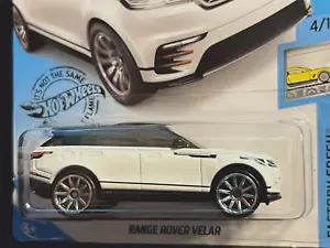 Hot Wheels White Range Rover Velar 2019 Kroger Exclusive + Silver - Picture 1 of 3