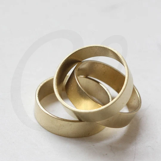 10 Pieces Raw Brass CLOSED Ring - Link - Loop - No Hole 19x5mm (CW-3829C-J-346) - Image 1 of 1