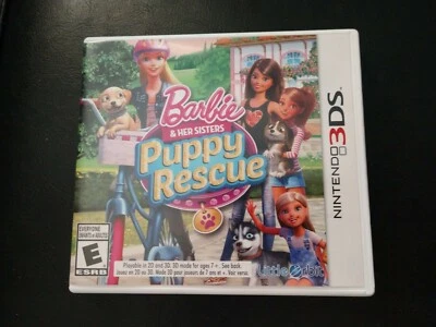 Barbie & Her Sisters Puppy Rescue Nintendo 3DS Complete CIB Manual TESTED DS - Image 1 of 4