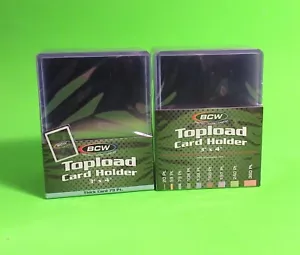 50 THICK 79 PT. SPORTS/TRADING TOPLOAD CARD HOLDER,3 X 4 X 2MM RIGID PLASTIC - Picture 1 of 3