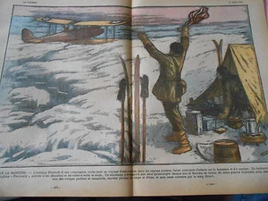 Perdus sur la Banquise L'aviateur Ellsworth régions polaires dessin Print 1936 - Picture 1 of 1