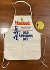 Old Newsboys Day Apron Vintage Hardees & Southwestern Bell Button Pin