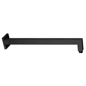 Brausearm Wandarm Duschkopfarm Wandanschluss Eckig schwarz - Bild 1 von 2