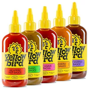 Yellowbird Classic Hot Sauce Variety Pack - 5-Piece - Mellow to Real Hot - Pa... - Picture 1 of 9