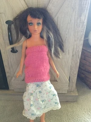 Muñeca de Ideal TIFFANY TAYLOR Cabello Rubio Marrón Oscuro 18" Alto Cabeza Gira Pestañas Foto 1 de 4