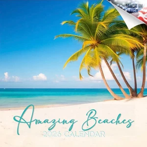 Hermoso calendario de pared playas tropicales 2026 fotos de regalo paraíso - Imagen 1 de 2