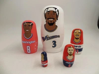 Bonecas de aninhamento Washington Wizards Matrioska NBA basquete Beal Hachimura Capita - Imagem 1 de 4