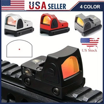 Mini Red Dot Tactical RMR Reflex Sight Scope for Pistol Glock 17/19 W/20mm Mount