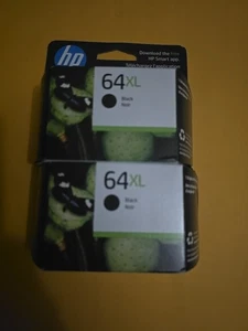 HP 64XL Czarny wkład atramentowy NOWY ORYGINALNY Dwupak - Zdjęcie 1 z 3