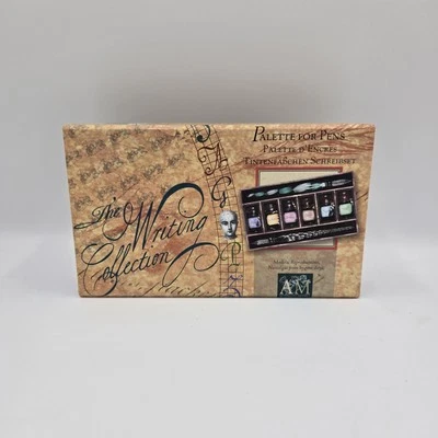 Vintage Authentic Models Palette for Pens Glass Pens & Ink Set MG085 New In Box - Image 1 of 4