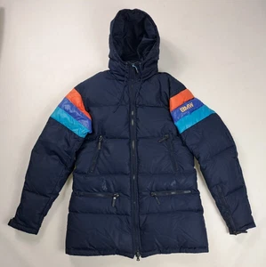 Vintage BMW Head Motorsport M Power Racing Style Driver Puffer Jacket Gr. S - Bild 1 von 9