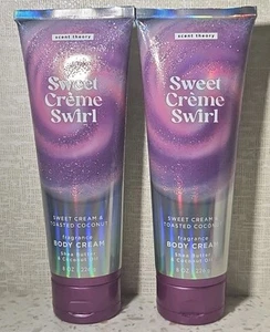 Lotto di 2 Scent Theory Sweet Creme crema vortice e lozione corpo cocco tostato 8 oz - Foto 1 di 3