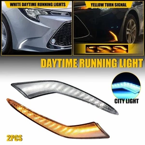 For Toyota Corolla L LE XLE Model 2020-2024 LED Daytime Running Fog Lights DRL - Picture 1 of 11