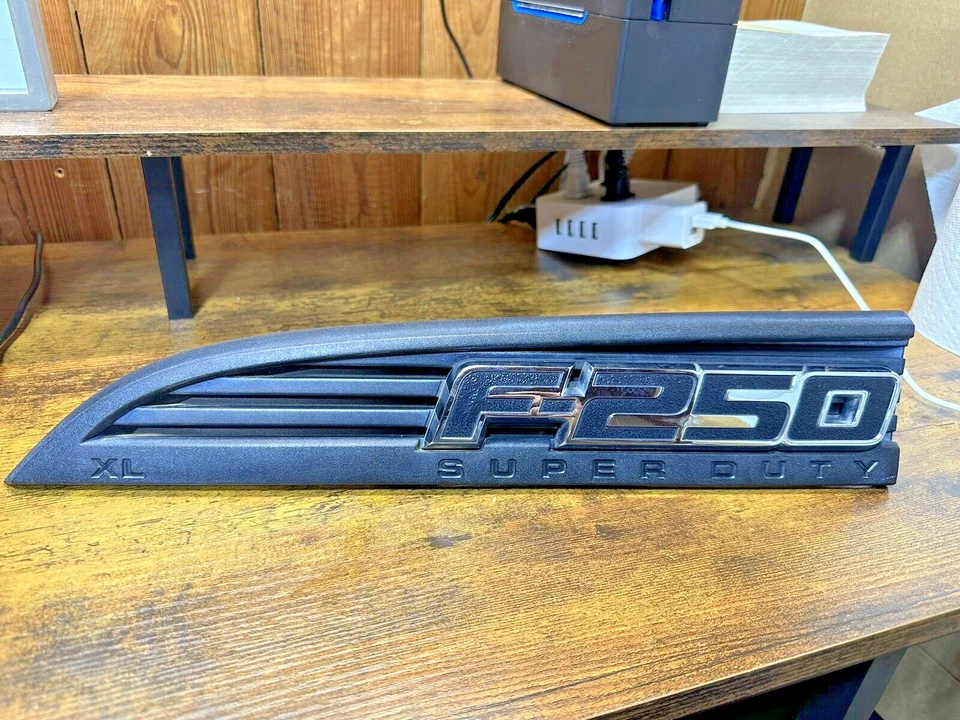 11 12 13 14 15 16 Ford F250 F-250 Super Duty XL Left Driver Fender Badge Emblem - Изображение 1 из 3