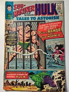 Tales To Astonish #70 Sub-Mariner Begins! Incredible Hulk! Marvel 1965 VG - Picture 1 of 8