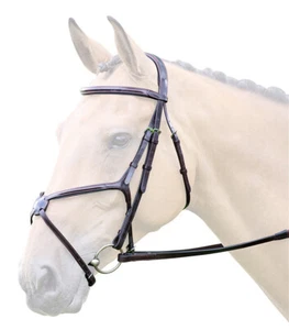 BRIDLEWAY LAVELLO GRACKLE BRIDLE LEATHER PADDED BRIDLES WITH REINS - Picture 1 of 1