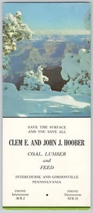 Vintage Tintenlöscher Clem E & John Hoober Kohle Holz Verkehr Gordonville PA - Bild 1 von 2