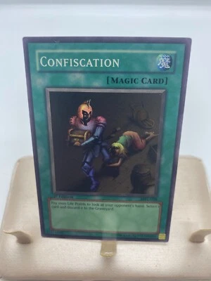 Yugioh TCG 1st Edition Confiscation Super Rare MRL-038 Moderately Played - Image 1 of 4