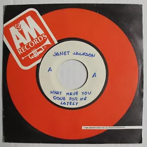 JANET JACKSON What Have You Done For Me Lately 1986 SPAIN 7" TEST PRESSING 45 - Picture 1 of 2