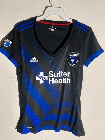 Adidas Women's MLS Jersey San Jose Earthquakes Team Black sz XL Cover