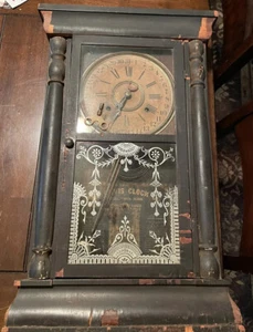 Antique The Davis Clock company Columbus Mississippi. Late 1800s For Repair - Picture 1 of 8