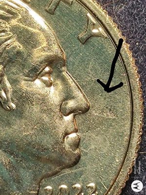 2022 S Anna May Wong American's Women Quarter Error with a Strike Through - Image 1 of 4