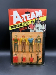 Galoob 1983 The A-Team Bad Guys on Card Action Figures Vintage - Picture 1 of 14