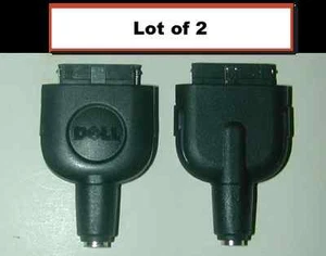 LOT of 2 GENUINE OEM DELL AXIM SERIAL CHARGE ADAPTER X50 X50v X51 X51v T6027 - Picture 1 of 1