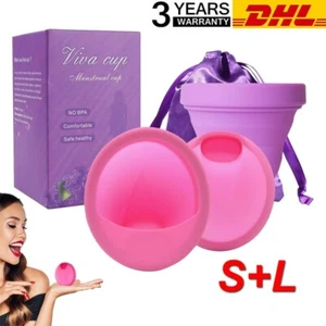 Menstruationsscheibe mit Anti Spill Zone mit 2 Periodenscheiben der Größe S + L - Bild 1 von 17