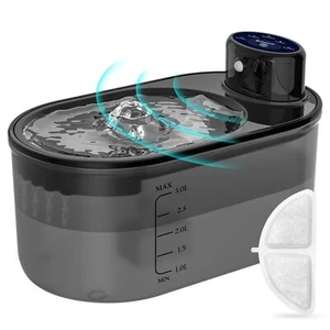 3.2L/108oz Wireless Cat Water Fountain, Dog Water Fountain, Pet Water Fountai... - Picture 1 of 9