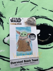 Star Wars Mandalorian Grogu Baby Yoda OVERSIZED Strandtuch 40" x 72" The Force - Bild 1 von 4