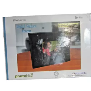 Digitaler Bilderrahmen Matsunichi Photoblitz 5,6 Zoll Bildschirm mit Digitaluhr - Bild 1 von 3