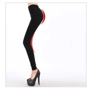 Women Winter Warm Full Length Stockings Fleece Lined Thermal Stretchy Leggings - Picture 1 of 11