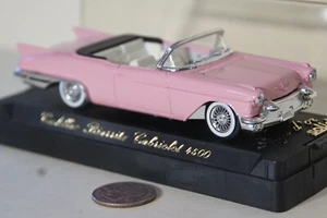 1/43 SOLIDO 1957 CADILLAC ELDORADO BIARRITZ CONVERTIBLE PINK - Picture 1 of 2