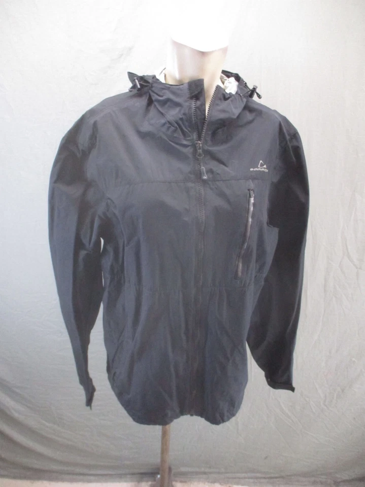 Chaqueta de lluvia PARADOX talla M para hombre negra 100 % nailon cremallera completa cuello soporte bolsillo 037 Foto 1 de 4