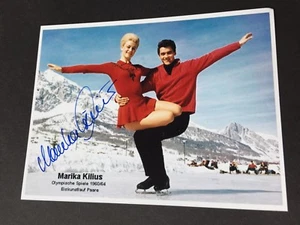 MARIKA KILIUS  2 x Olympiasilber 1960/64 Eiskunstlauf signed Foto 10x13,5  - Bild 1 von 1