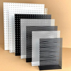 Große Auswahl Lochbleche Stahl Verzinkt Schwarz Weiß Farbig Stahl 1,5mm Stärke - Bild 1 von 9