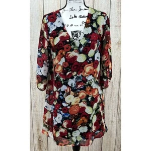 Lulus exklusives Ta-Rose Etuikleid Gr. Medium Karten rot Blumenmuster Etuikleid - Bild 1 von 7