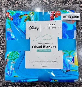 NEW Little Sleepies Finding Nemo Large Cloud Blanket (Disney, Nemo's Reef) - Picture 1 of 3