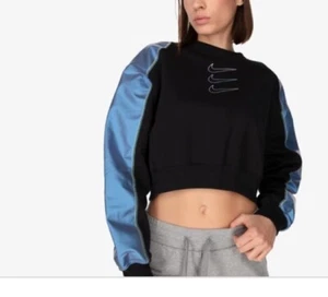 Nuevo🌿SUDADERA CORTA NIKE BLACK TRIPLE Swoosh Talla M - Imagen 1 de 7