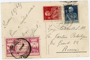 Italy Sc#175,#177(PERF 11)-SANABRIA SEMI~OFFICIAL #502-XII PHILATELIC CONFERENCE - Picture 1 of 2