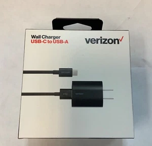  Original Verizon 6ft USB-C to USB-A Quick Charge 2.4Amp Home Wall Charger - Picture 1 of 2