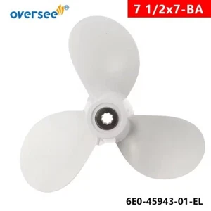 6E0-45943-01-EL Propeller for Yamaha Outboard Engine Part 7 1/2x7-BA 5HP 4HP 6E3 - Picture 1 of 5
