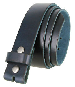 BS040 100% Full Grain Genuine Cowhide One Piece Leather Belt Strap 1-1/2" Wide