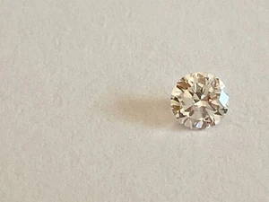 Diamante naturale 0,205 carati. 3,9 mm. D-F/Si3 BRILLANTE piccola lista rotonda difettosa - Foto 1 di 3