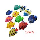 Super Realistic Fish Figurine Learning Props Room Yard Fishpond Layout 12Pieces