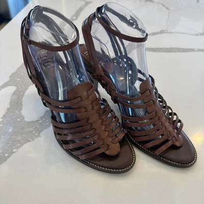 Nickels Suave Para Mujer T-agassi Cuero Marrón Rt Talla 9.5 Izquierdo Talla 10 M Tirantes Foto 1 de 4